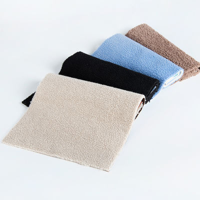 Customizable Yarn Count 100% Polyester Sherpa Fleece Teddy Bonded Suede Knitted Fabric