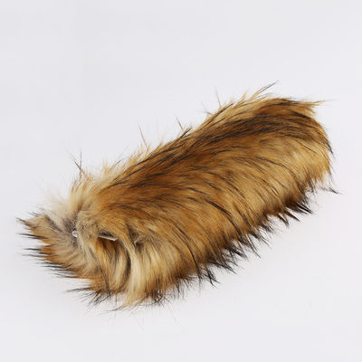 High Pile Faux Fur Collar Description Raccoon Fur For Hood Pattern Printed