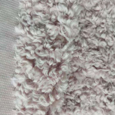 Anti Static Weft Knitted Faux Fur Fabric Knitted Lady Garments With 100% Polyester