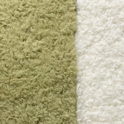 Anti Static Weft Knitted Faux Fur Fabric Knitted Lady Garments With 100% Polyester