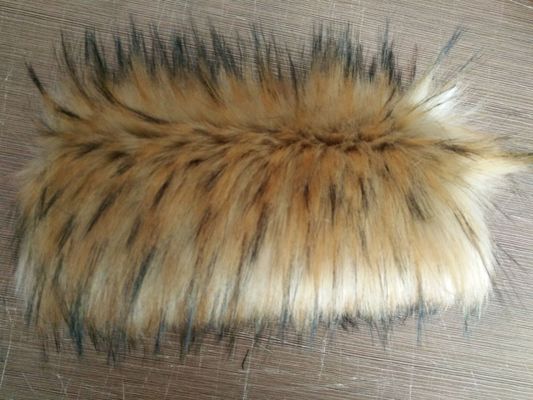 High Pile Faux Fur Collar Description Raccoon Fur For Hood Pattern Printed