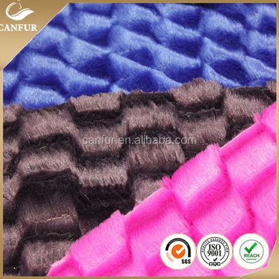 100% Polyester Knitted PV Plush Fabric with Yarn Count as Per Your Request