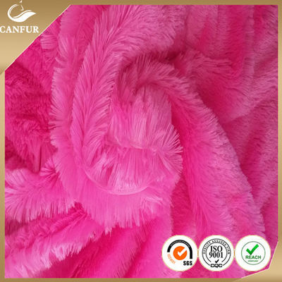 160cm Width Printed Polyester Long Hair Fur Fabric PV Plush for Toy Crafting Supplies