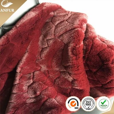 Retail Stock of Knitted Backing Artificial Fur with Polyester / Acrylic Front Material