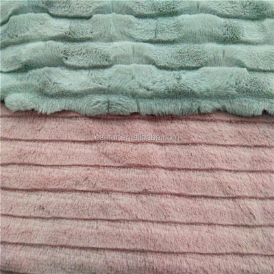 10-18mm Plie Navy Big Weight Cutting Strips PV Plush Fabric for Garments in Navy