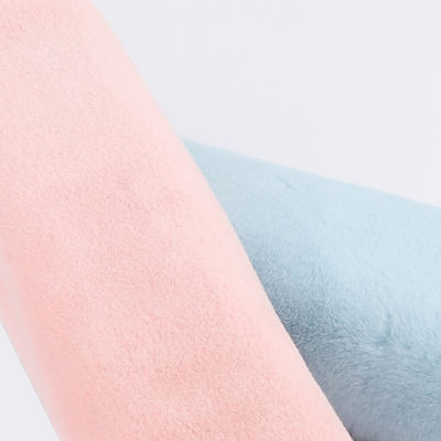 Plush Fabric with 10-20mm Pile and Very Soft Texture 100% Polyester Rabbit Fur Fabric