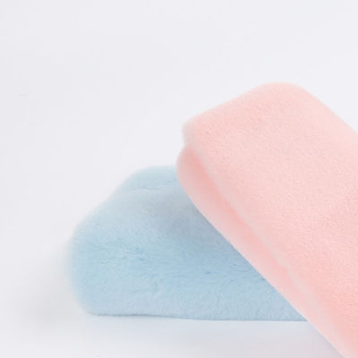 Plush Fabric with 10-20mm Pile and Very Soft Texture 100% Polyester Rabbit Fur Fabric