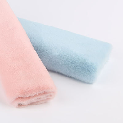 Plush Fabric with 10-20mm Pile and Very Soft Texture 100% Polyester Rabbit Fur Fabric