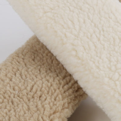 100D Plain 100% Polyester Jackets Sherpa Fabric Lining Fabric with Shrink-Resistant