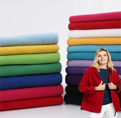 150d*144f Micro Polar Fleece Fabric for Jackets Lining 100% Polyester 155cm Width