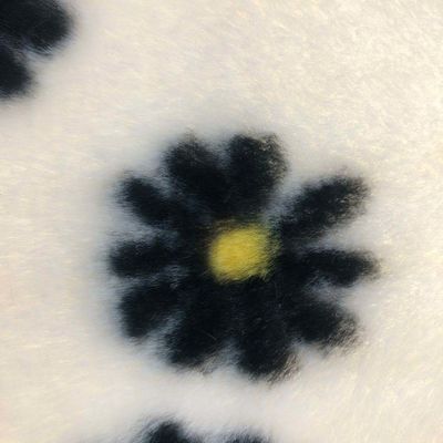 100% Polyester Soft Jacquard Pattern Print Rabbit Fur Jacket for Sophisticated Appeal