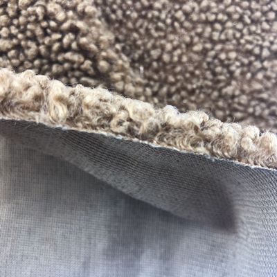 Medium Weight Plaid 100% Polyester Sherpa Faux Fur Fabric for Toys and Garment