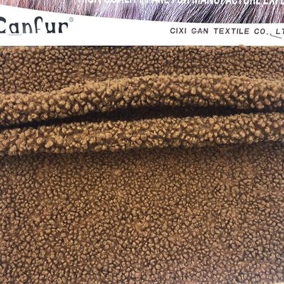 Medium Weight Plaid 100% Polyester Sherpa Faux Fur Fabric for Toys and Garment