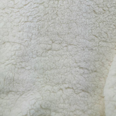 Cozy 100% Polyester Sherpa Fur Fabric for Jacket Lining or Baby Garments Free Samples