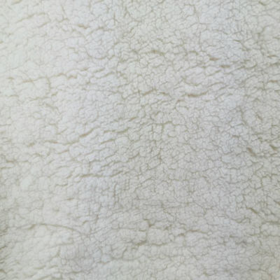 Cozy 100% Polyester Sherpa Fur Fabric for Jacket Lining or Baby Garments Free Samples