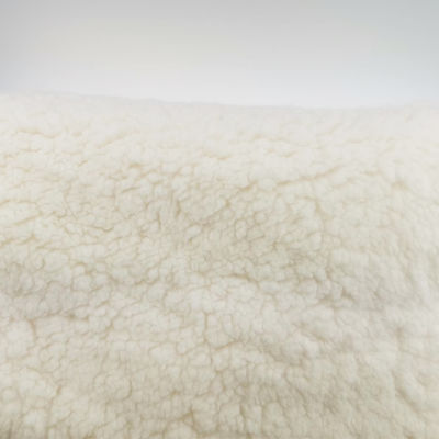 Cozy 100% Polyester Sherpa Fur Fabric for Jacket Lining or Baby Garments Free Samples