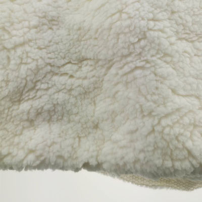 Cozy 100% Polyester Sherpa Fur Fabric for Jacket Lining or Baby Garments Free Samples