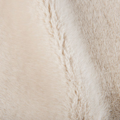 100% Polyester Front Material Plush Faux Fur Fabric for Coat Customized Design
