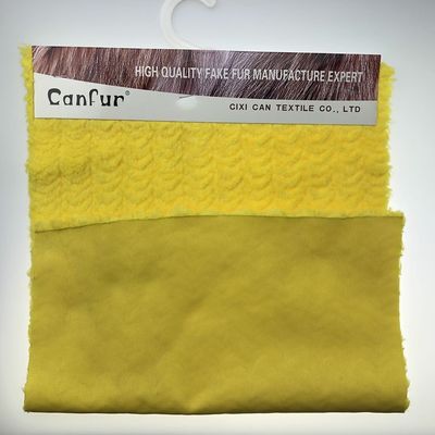 High Durability Low Pile Brush PV Plush Fabric Flower for Garment or Toys