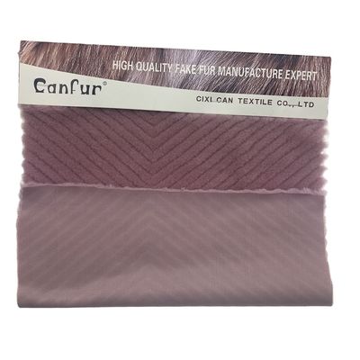 Design Plush Back Material 100% Polyester Dyeing Rabbit Fur for Garment