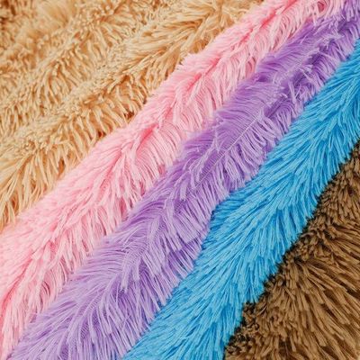 Medium Weight 260GSM Knitted Plain PV Plush Fabric for Making Toys and Garments Lining