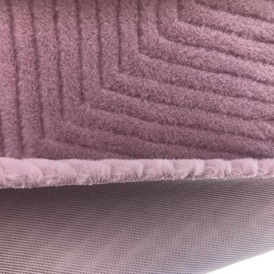 Design Plush Back Material 100% Polyester Dyeing Rabbit Fur for Garment