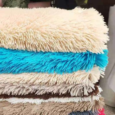 Medium Weight 260GSM Knitted Plain PV Plush Fabric for Making Toys and Garments Lining