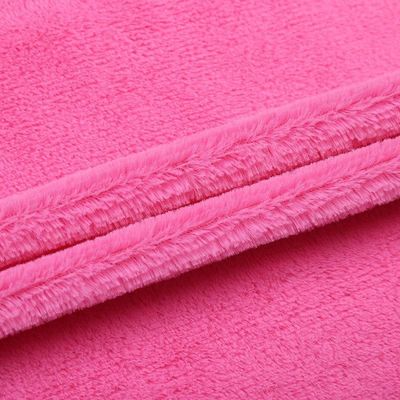 Medium Weight 260GSM Knitted Plain PV Plush Fabric for Making Toys and Garments Lining