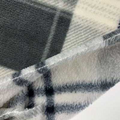 Garment Plush Fabric 100% Polyester Knitted Flannel Fabric for Blanket