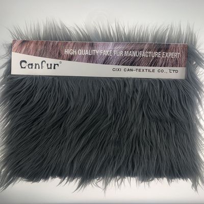 Custom Luxury Long Pile Artificial Faux Fur Fabric with 1200G/M Weight