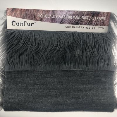 Custom Luxury Long Pile Artificial Faux Fur Fabric with 1200G/M Weight