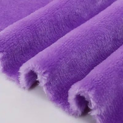 Custom Color Bathrobe Flannel Fleece Coral Fleece Fabric for Bed Blankets and Pajamas