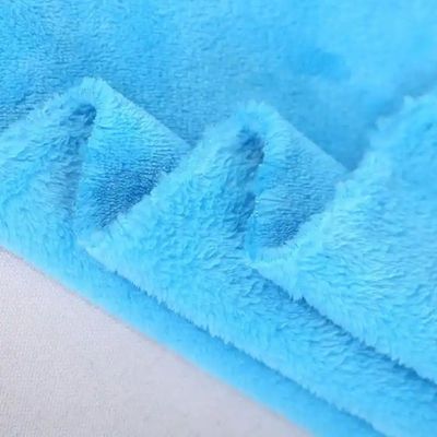 Custom Color Bathrobe Flannel Fleece Coral Fleece Fabric for Bed Blankets and Pajamas