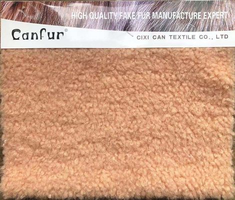 Stain Repellent 100% Polyester Customized Particles Lamb Wool Coat for Women's Fabric