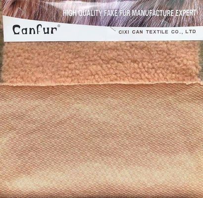 Stain Repellent 100% Polyester Customized Particles Lamb Wool Coat for Women's Fabric