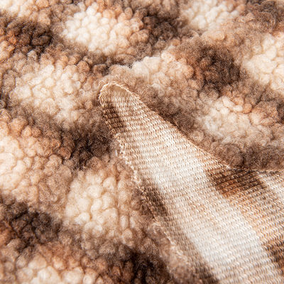 100% Polyester Customize Printing Faux Teddy Fur Fabric Yard Free Samples Faux Lamb Fur