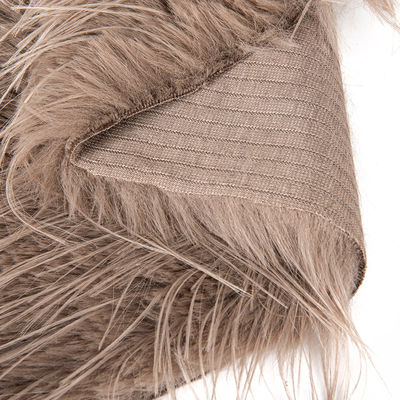 Beautiful Hats and 100% Polyester Long Wool Woven Raccoon Fur for Clothes Dyed Pattern