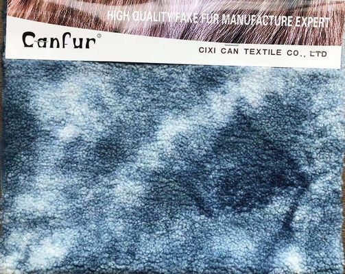 Soft and Durable 380gsm Mixed Color Lamb Fur Fabric for Clothing Garments