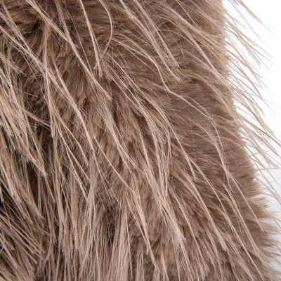 Beautiful Hats and 100% Polyester Long Wool Woven Raccoon Fur for Clothes Dyed Pattern