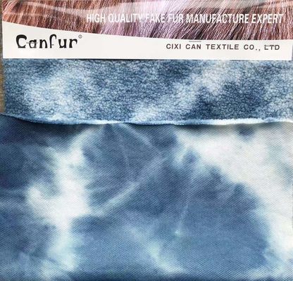 Soft and Durable 380gsm Mixed Color Lamb Fur Fabric for Clothing Garments