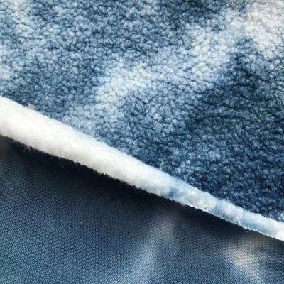 Soft and Durable 380gsm Mixed Color Lamb Fur Fabric for Clothing Garments
