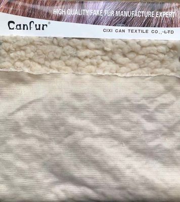 100% Polyester Plush Fabric Knitted 320gsm 58/60" Width Quick-dry for Sherpa Fabric