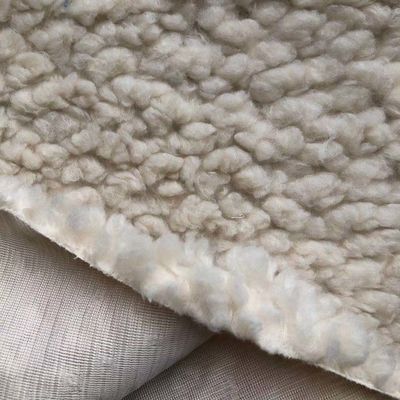 100% Polyester Plush Fabric Knitted 320gsm 58/60" Width Quick-dry for Sherpa Fabric