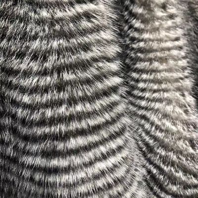 100% Polyester Front Material Faux Fur Fabrics for Winter Garment in Various Densities