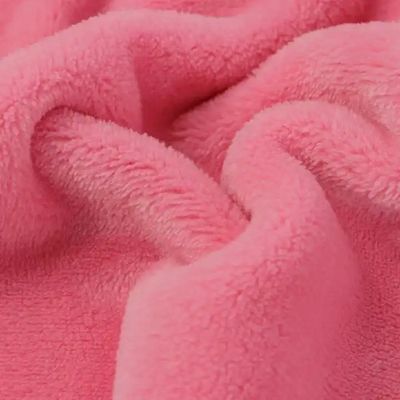 500meters Min Order Recycled 100% Polyester Flannel Fleece Fabric with in Plain Style
