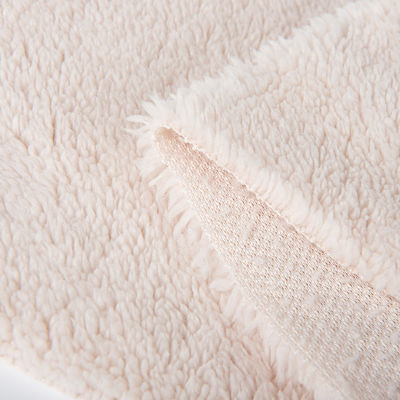 Soft and Breathable SOLIDS Pattern 100% Polyester Sherpa Fleece Hoodie Jacket Fabric