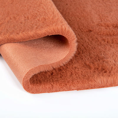 Description Faux Rabbit Fur Fabric Suede Bonded Plush Fabric for Garments Any Color