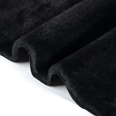 Description Faux Rabbit Fur Fabric Suede Bonded Plush Fabric for Garments Any Color
