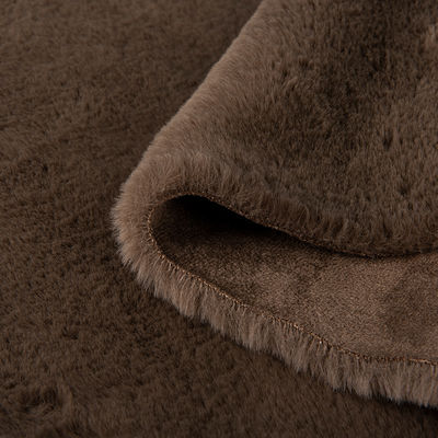 Tricot Knitted Rabbit Fur Fabric Medium-to-High Grade for Home Textile Garment and Carpet