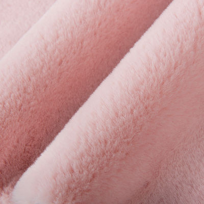 Tricot Knitted Rabbit Fur Fabric Medium-to-High Grade for Home Textile Garment and Carpet